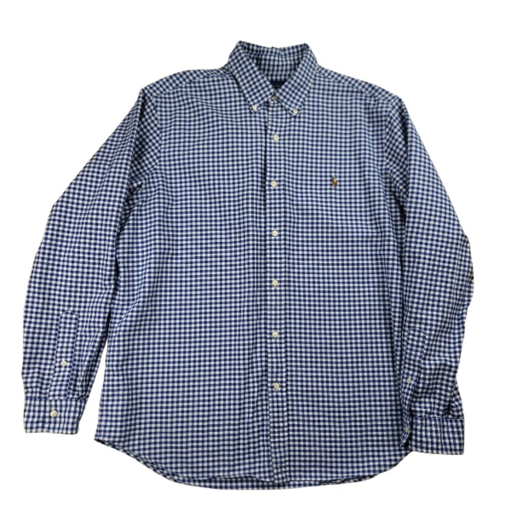 Polo Ralph Lauren Men's Long Sleeve Button Down Gingham Shirt Size XL
